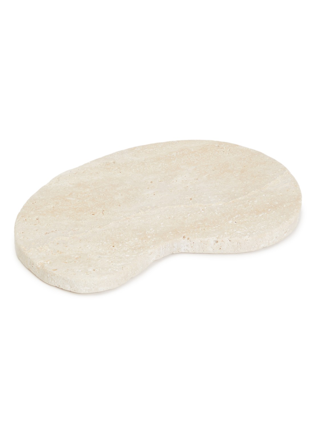 Stoned Flow serveerplank 28 cm - voorkant beige