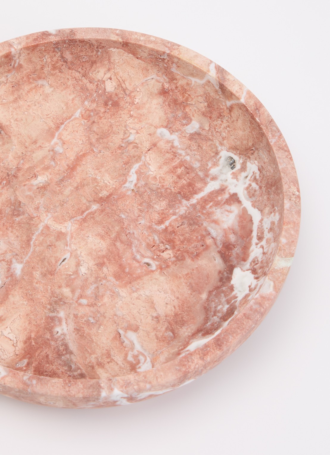 Stoned Luna schaal 25 cm - voorkant 2 zalmroze