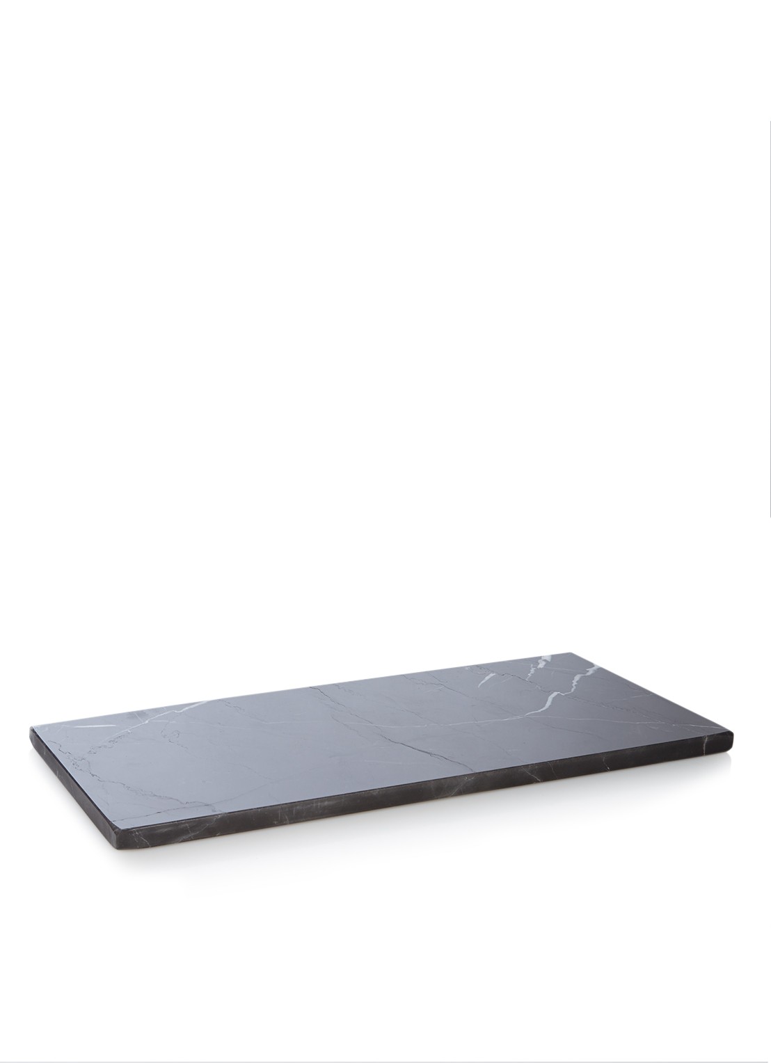 Stoned Serveerplank 30 x 15 cm - voorkant zwart