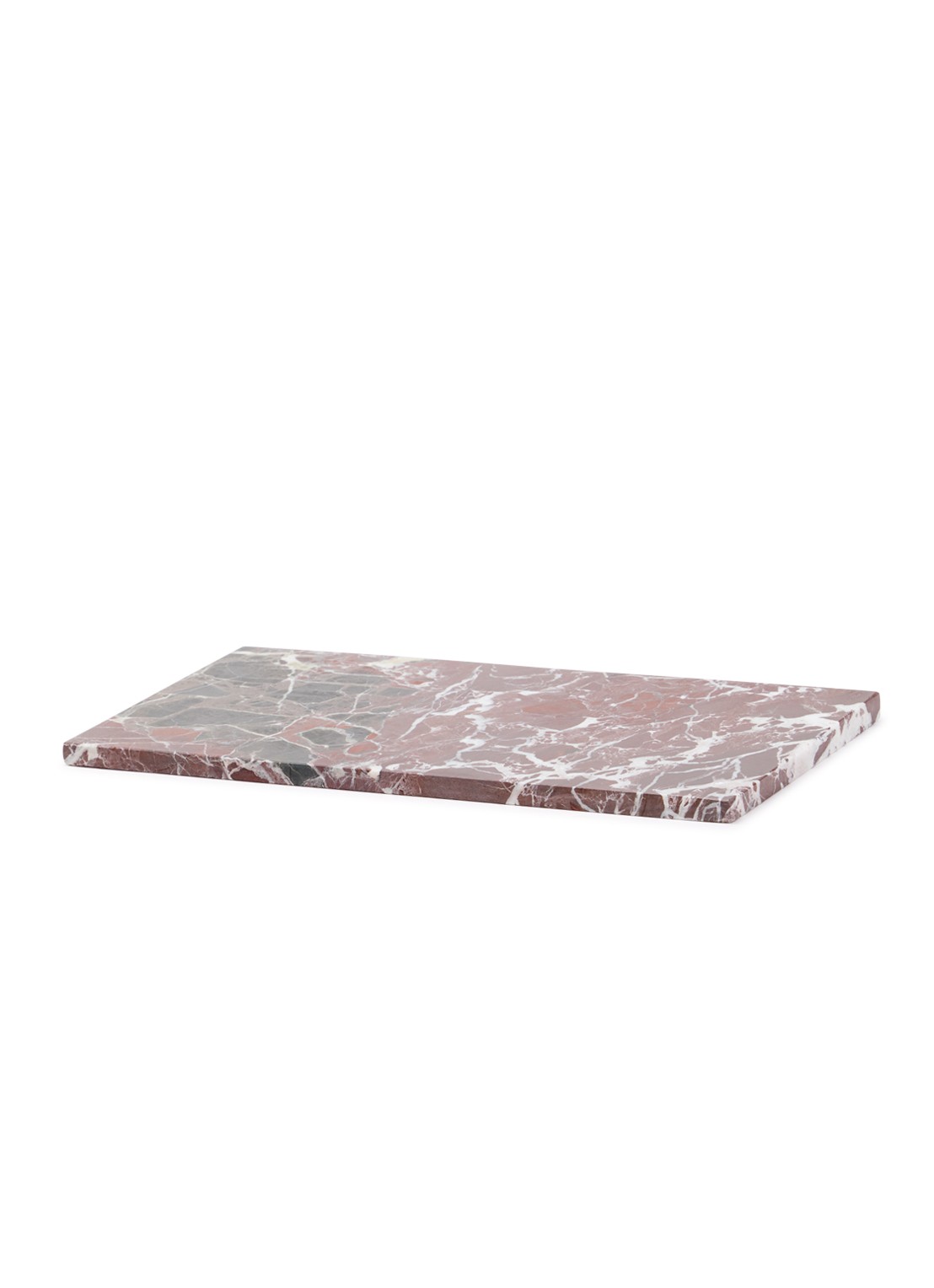 Stoned Serveerplank 30 x 15 cm - voorkant bordeauxrood