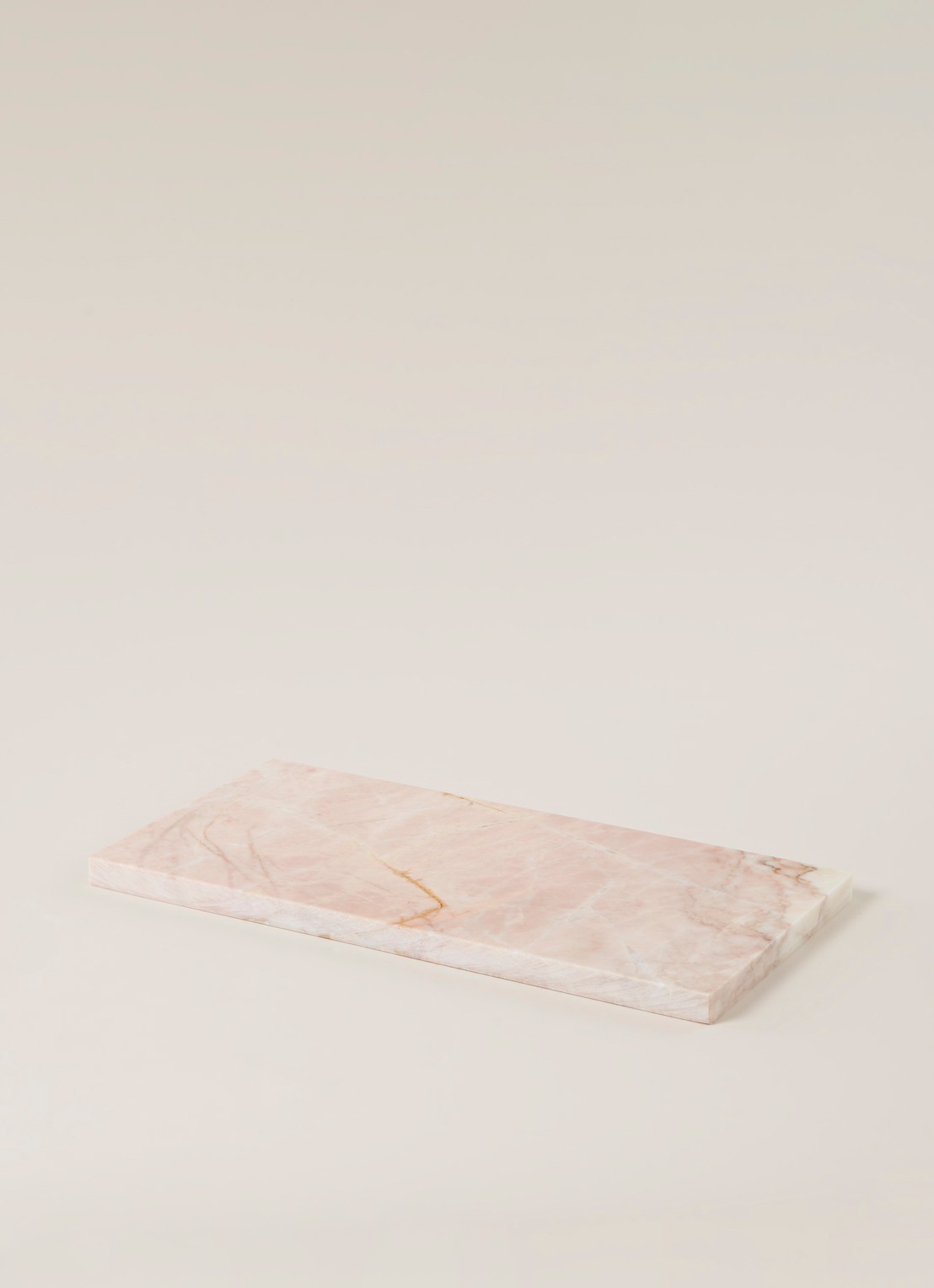 Stoned Serveerplank 40 x 20 cm - voorkant 2 lichtroze