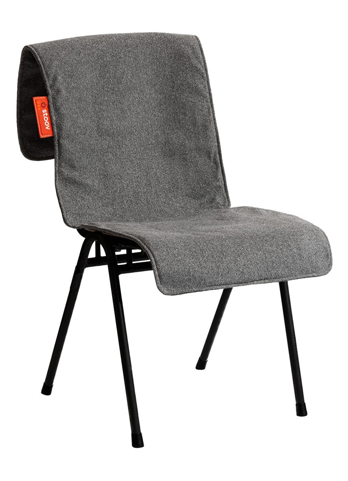 Stoov Big Hug XL Original oplaadbare warmtedeken 45 x 135 cm - detail donkergrijs