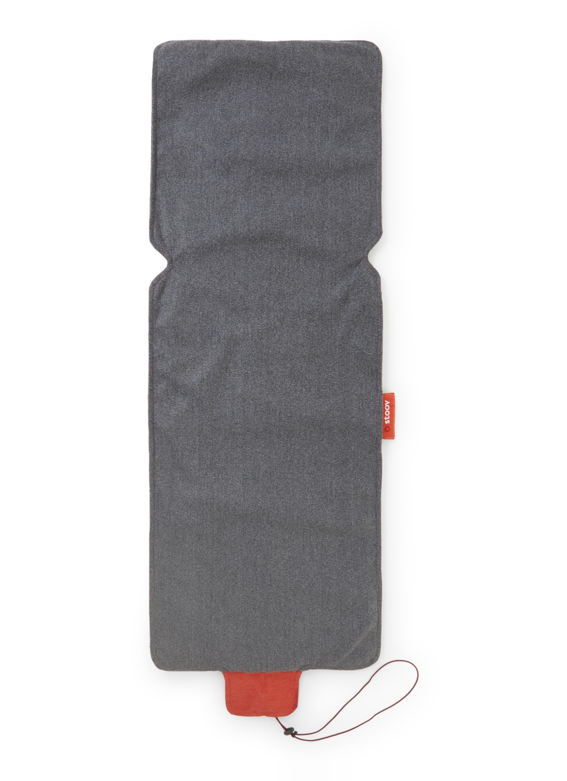 Stoov Big Hug XL Original oplaadbare warmtedeken 45 x 135 cm - voorkant 3 donkergrijs