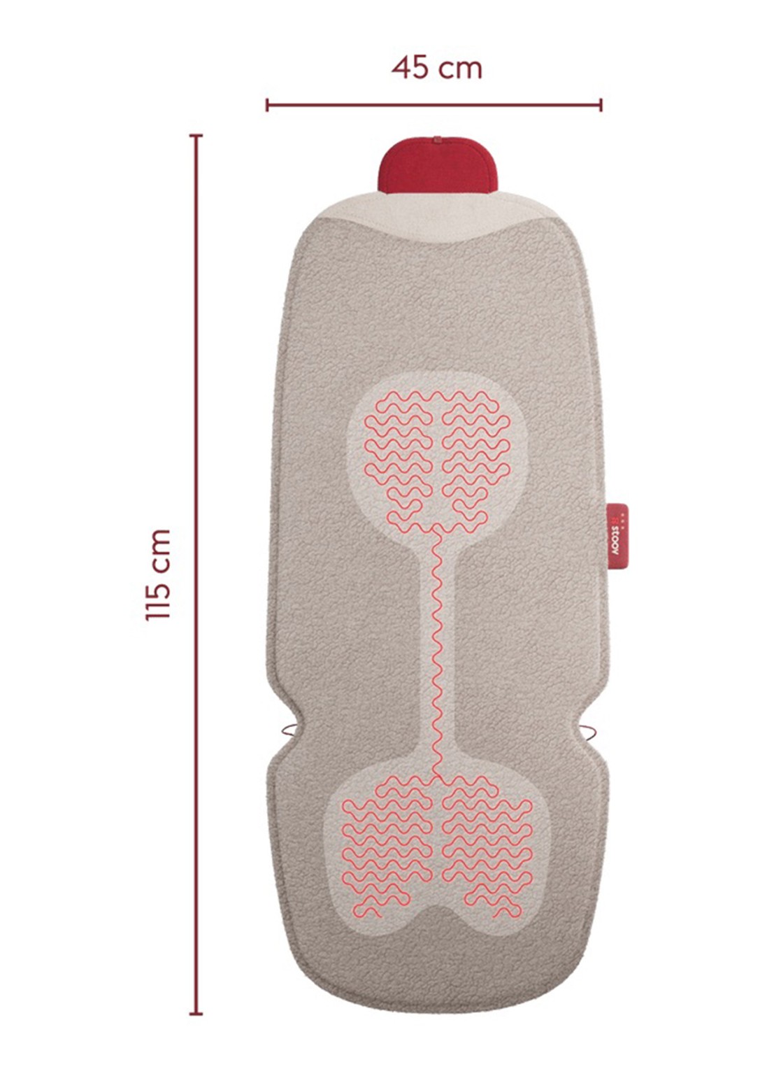 Stoov Big Hug³ stoelverwarmer - detail 2 beige