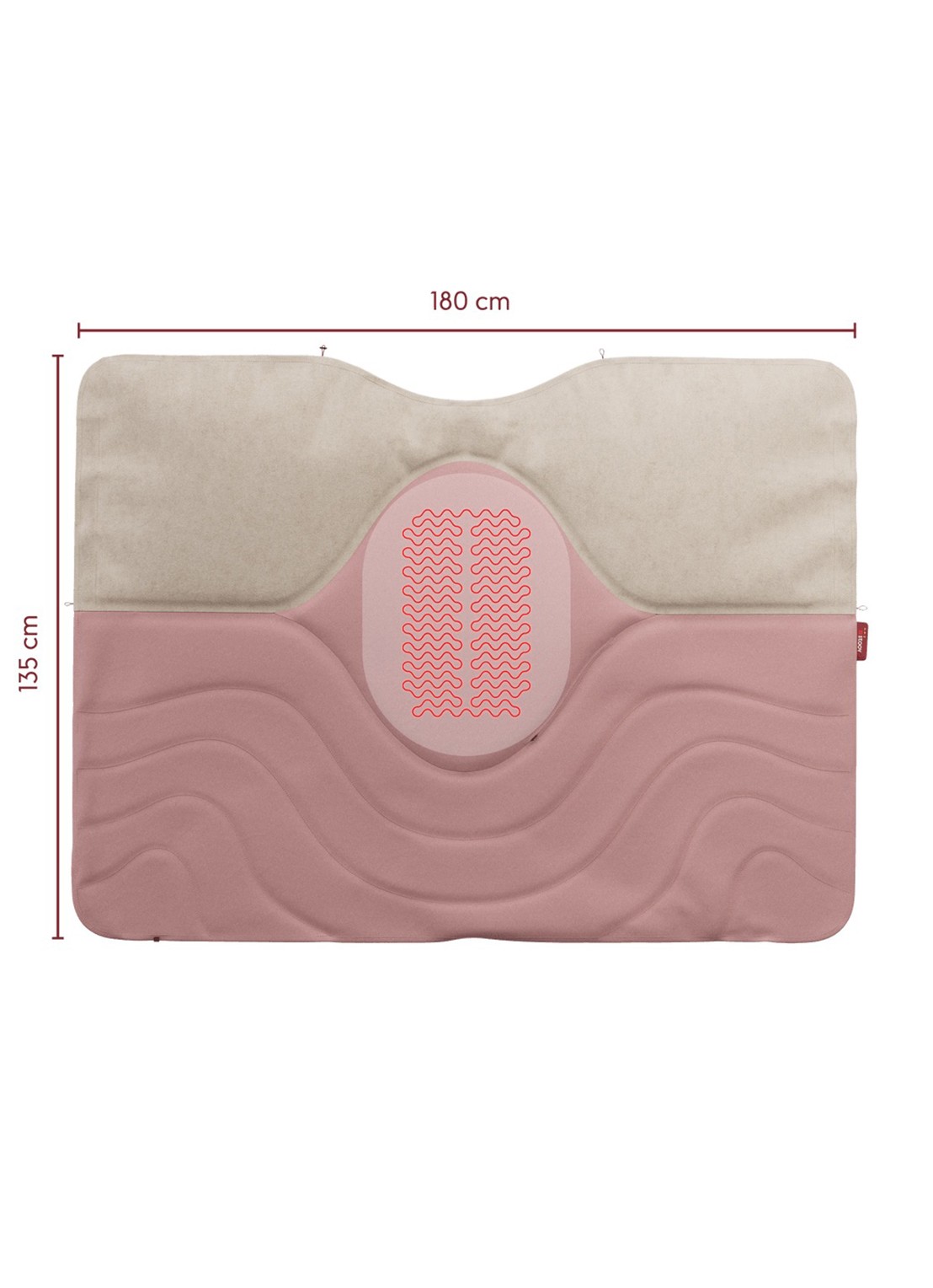Stoov Huge Hug³ warmtedeken - detail 2 roze
