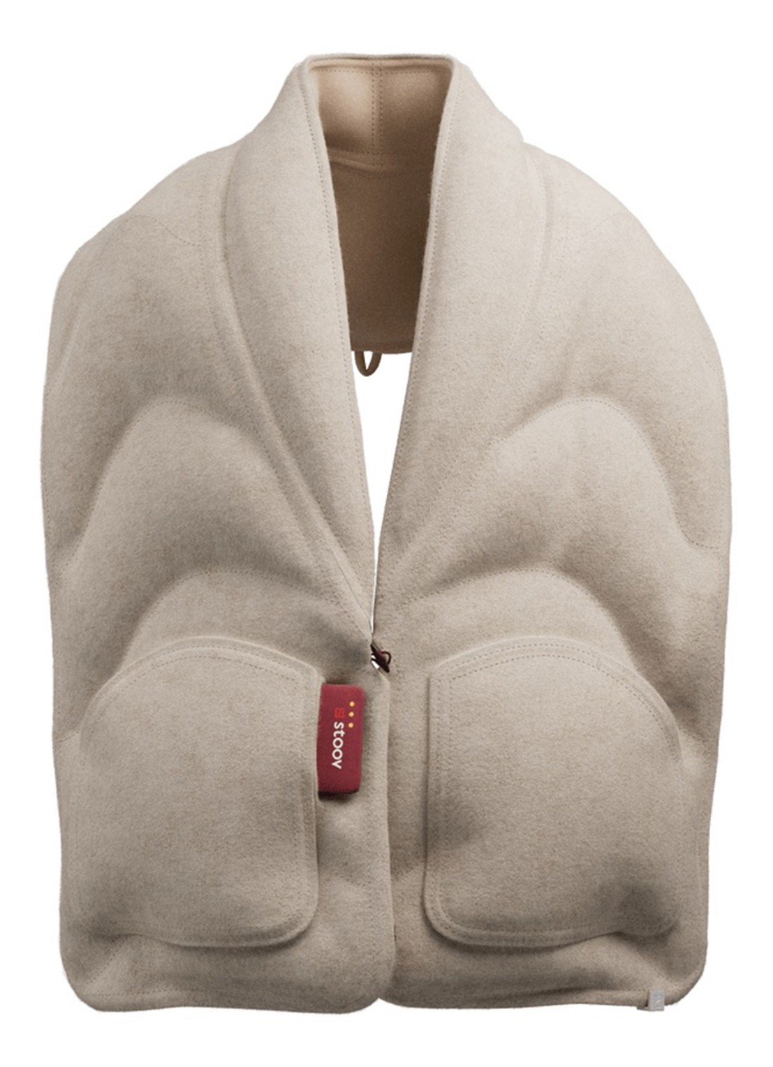 Stoov Kokoon³ XL sjaal 35 x 190 cm - voorkant 4 beige