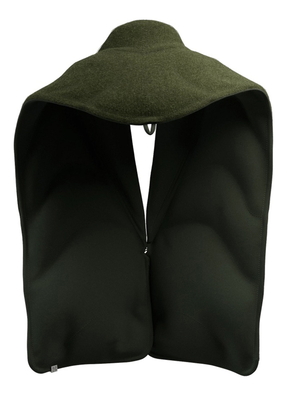 Stoov Kokoon³ XL sjaal 35 x 190 cm - achterkant mosgroen