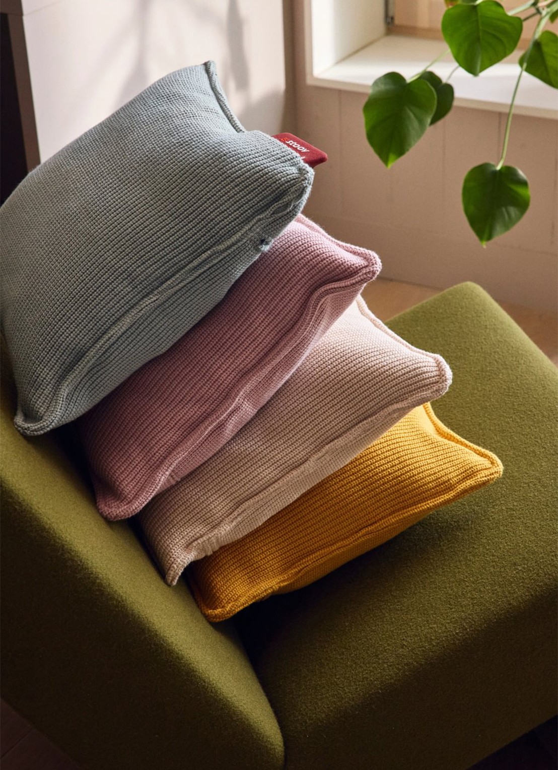 Stoov Ploov³ warmtekussen 45 x 45 cm - voorkant 2 roze