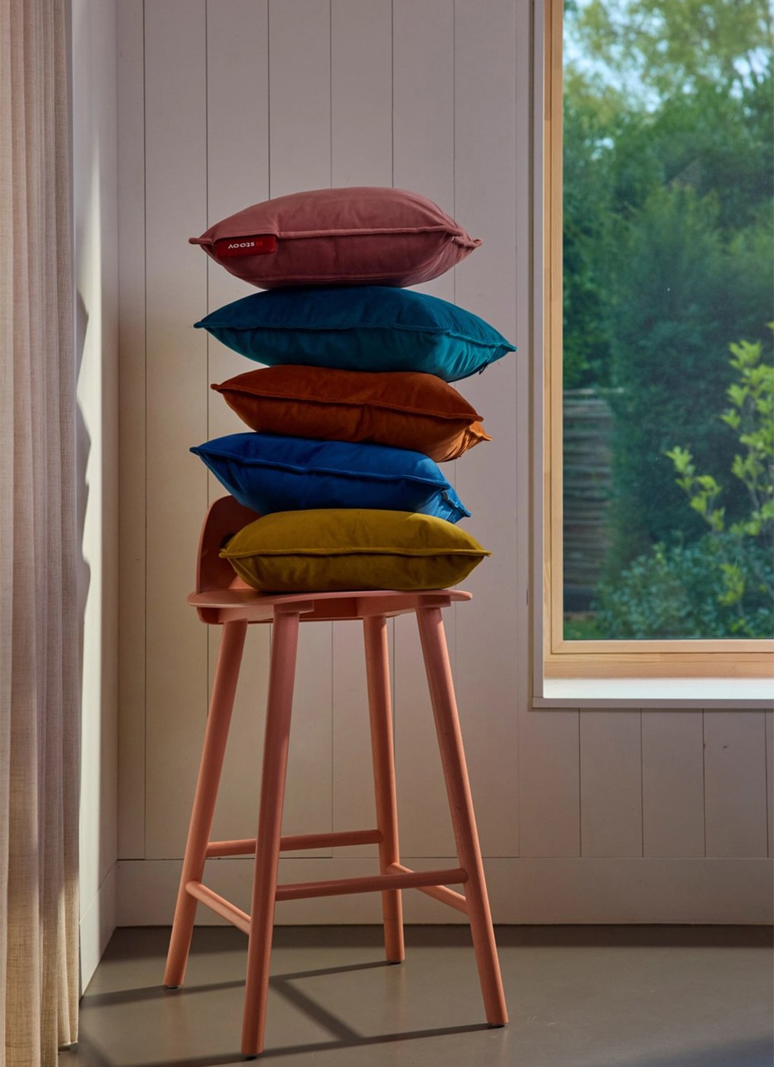 Stoov Ploov³ warmtekussen 45 x 45 cm - voorkant 3 roze