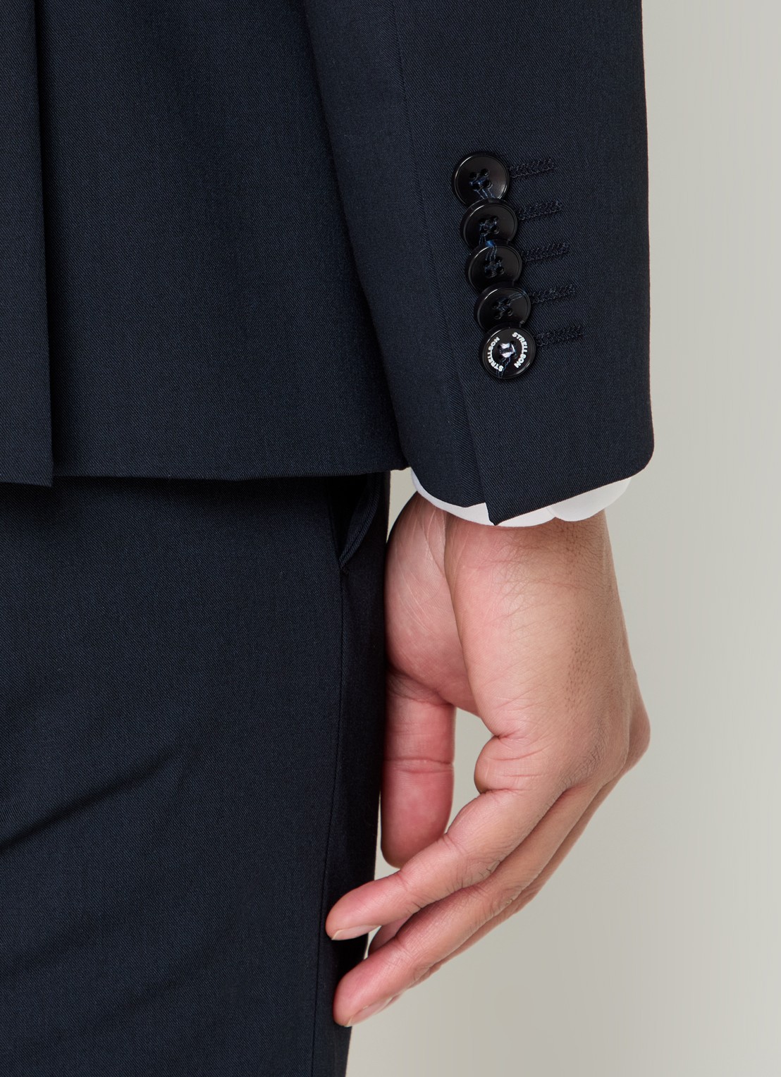 Strellson Aidan slim fit colbert met klepzakken - detail 6 donkerblauw
