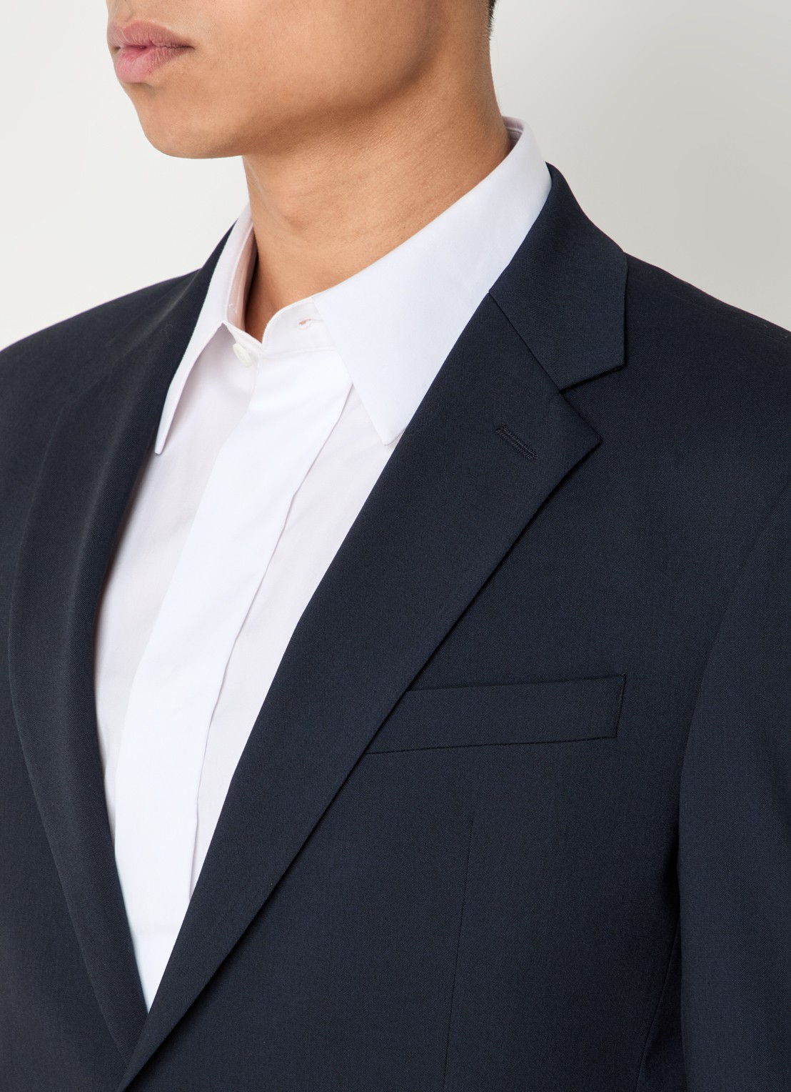 Strellson Aidan slim fit colbert met klepzakken - detail 7 donkerblauw