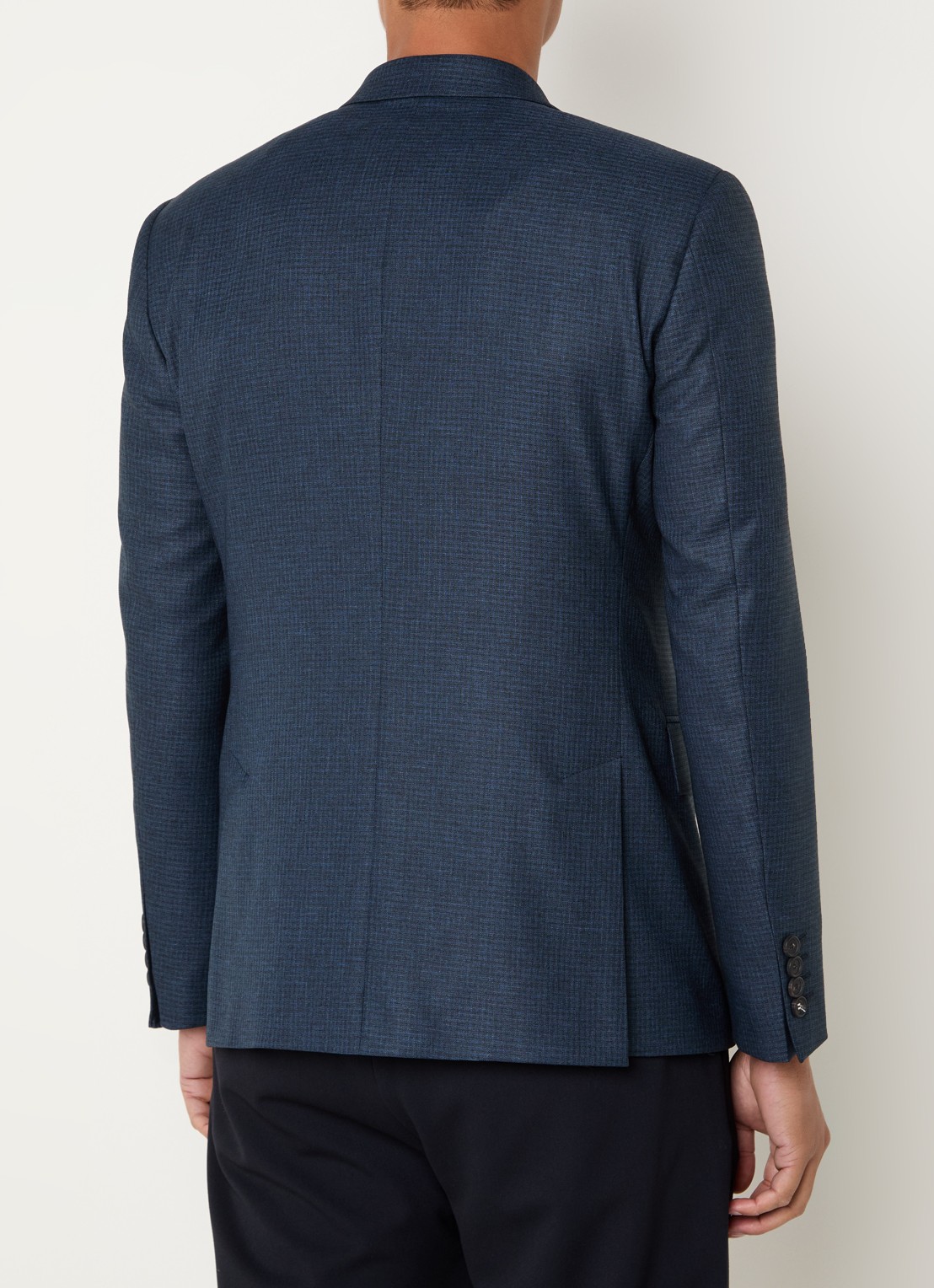 Strellson Aiden regular fit colbert met klepzakken - achterkant 4 donkerblauw