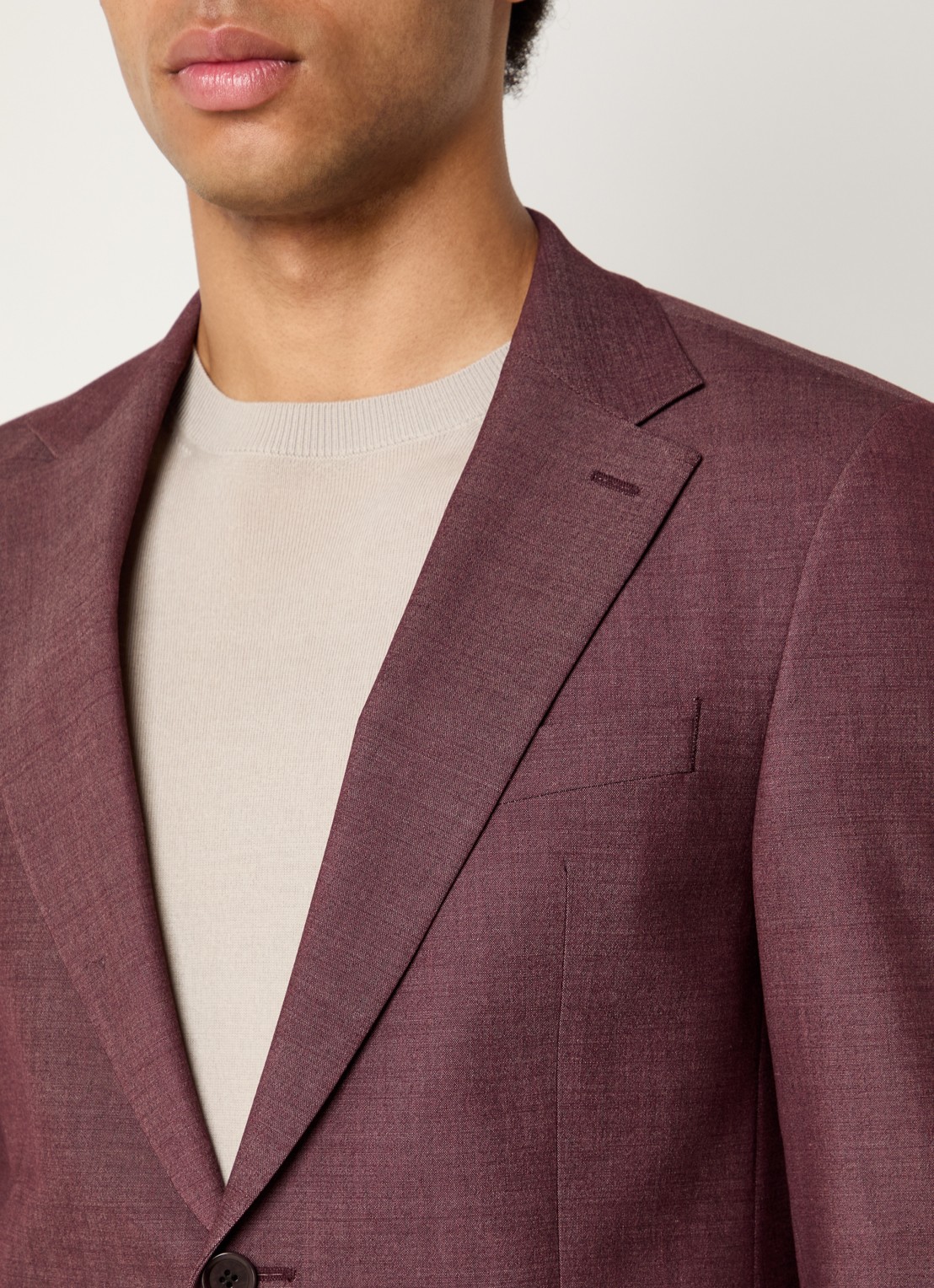 Strellson Alzer regular fit colbert met klepzakken - detail 7 bordeauxrood