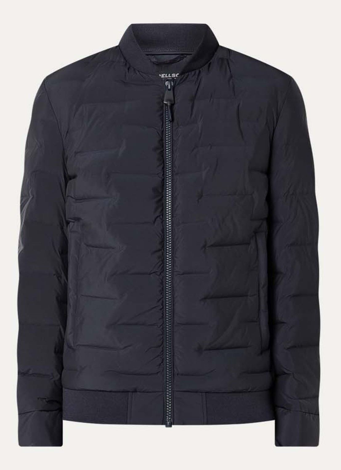 Strellson Clearwater Fused gewatteerd jack met steekzakken - voorkant 2 donkerblauw