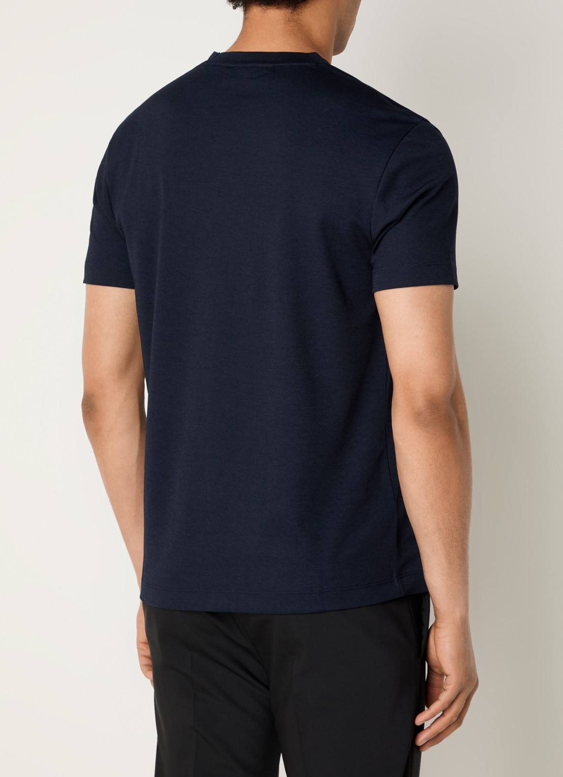 Strellson Edgar T-shirt met ronde hals - achterkant donkerblauw