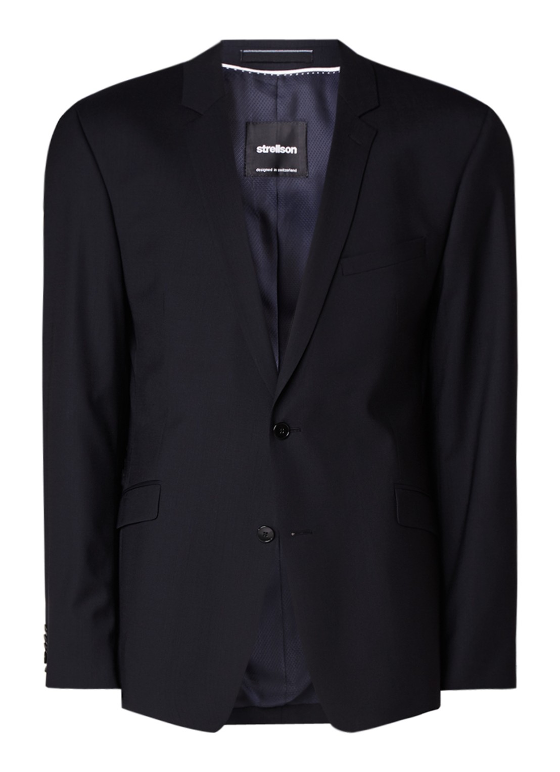 Strellson L-Allen slim fit colbert - voorkant 2 donkerblauw
