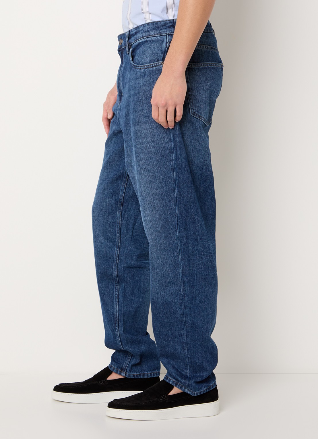 Strellson Loose fit jeans met donkere wassing - detail 5 indigo