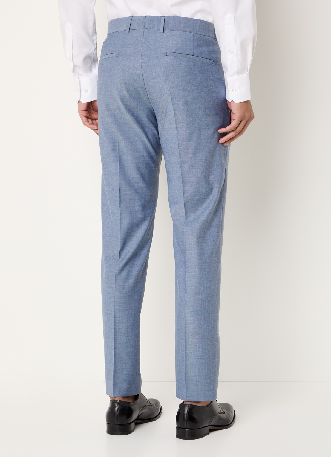 Strellson Melvin slim fit pantalon met steekzakken - achterkant royalblauw