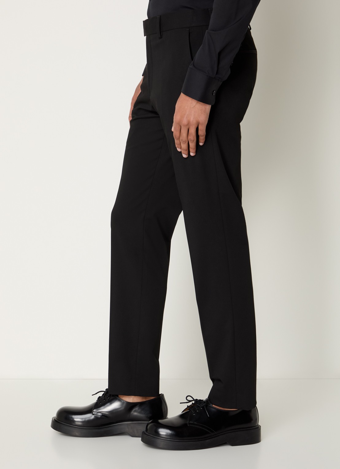 Strellson Melwin slim fit pantalon met steekzakken - detail 2 zwart