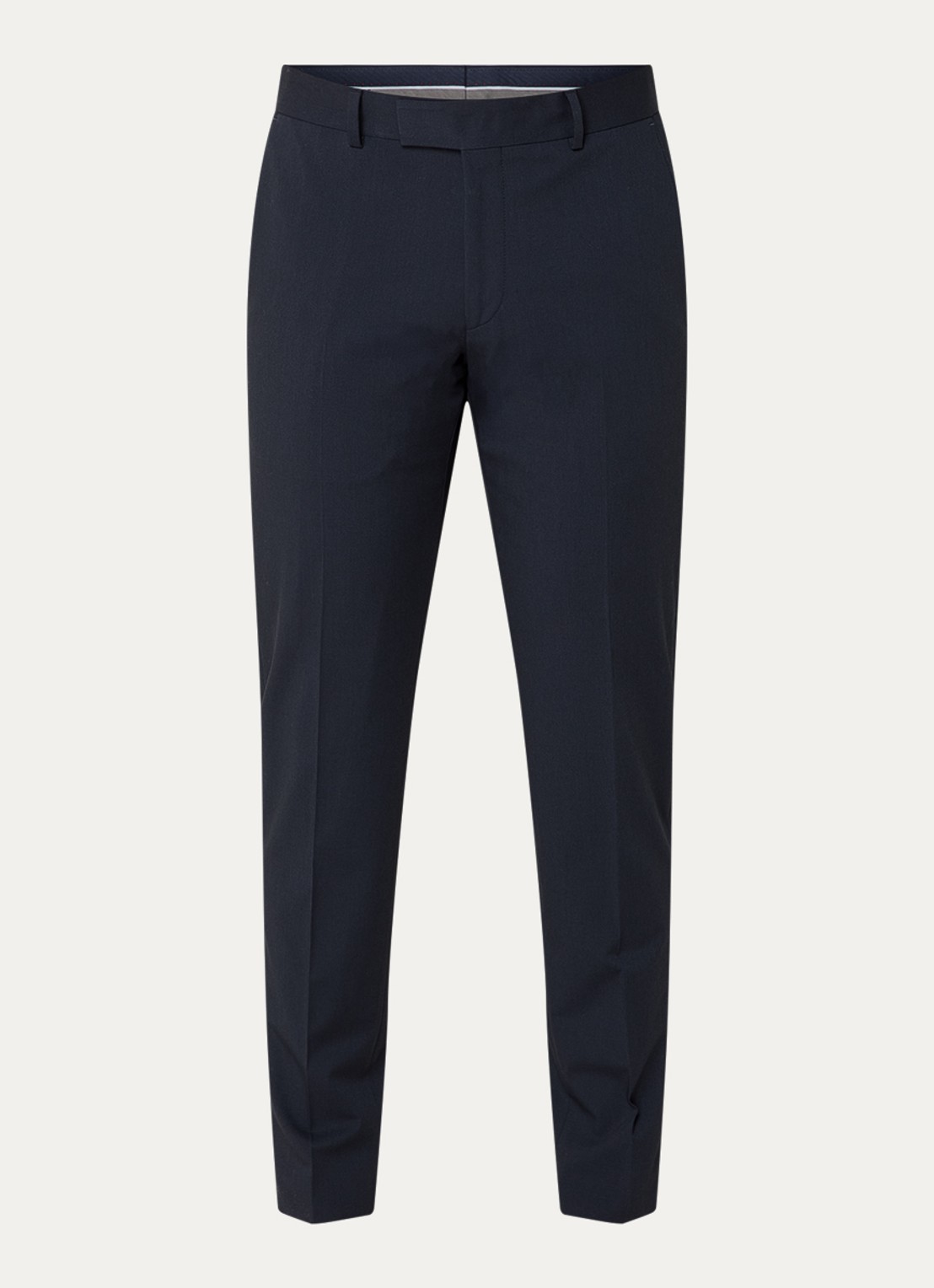 Strellson Melwin slim fit pantalon met steekzakken - voorkant 3 donkerblauw