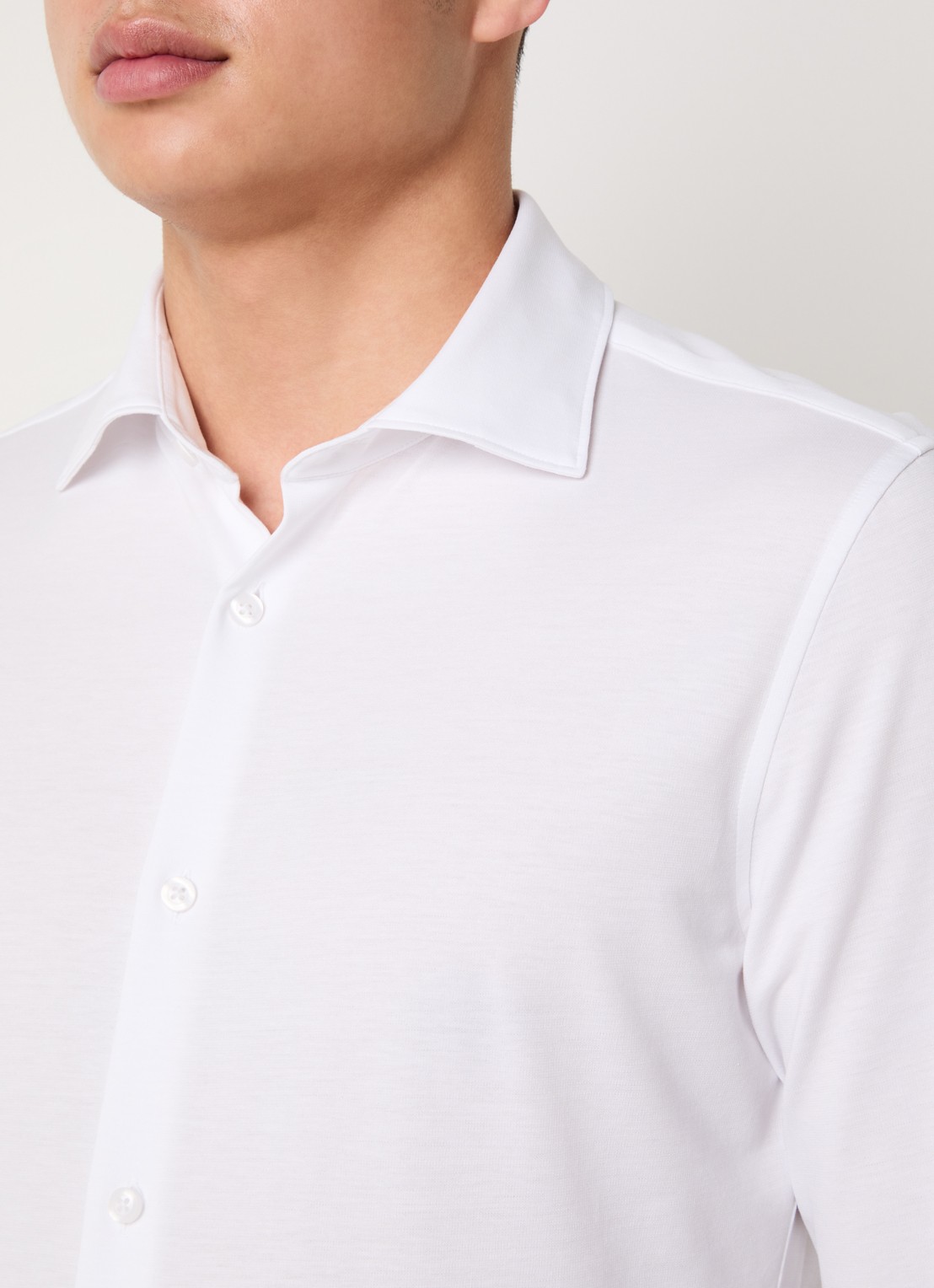 Strellson Powerflex regular fit overhemd met stretch - detail 5 wit