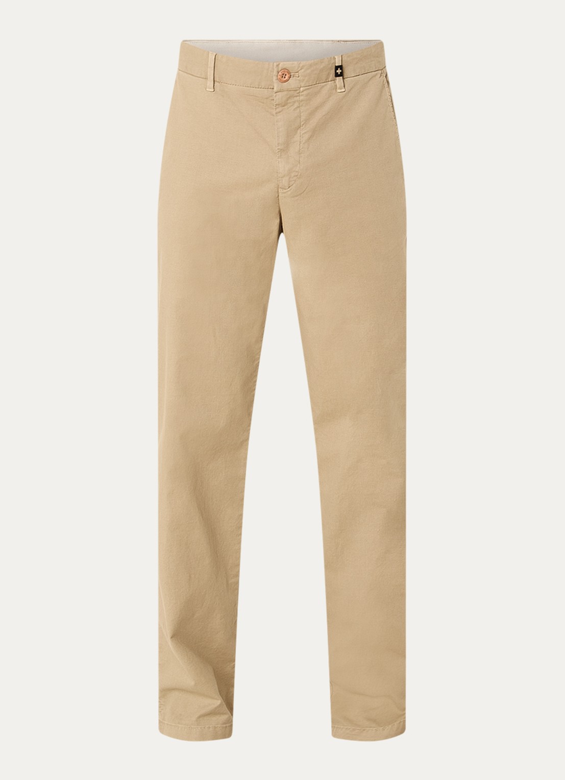 Strellson Rion-D tapered fit broek met steekzakken - voorkant 4 beige