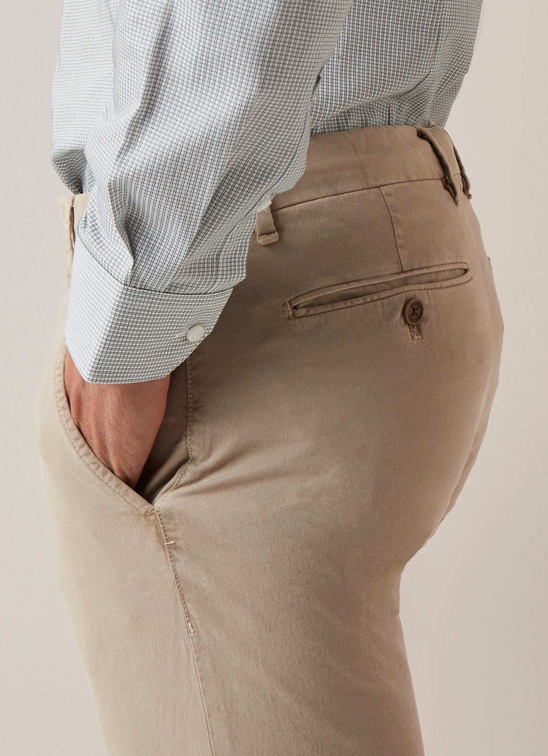 Strellson Rypton regular fit chino met stretch - detail 5 beige