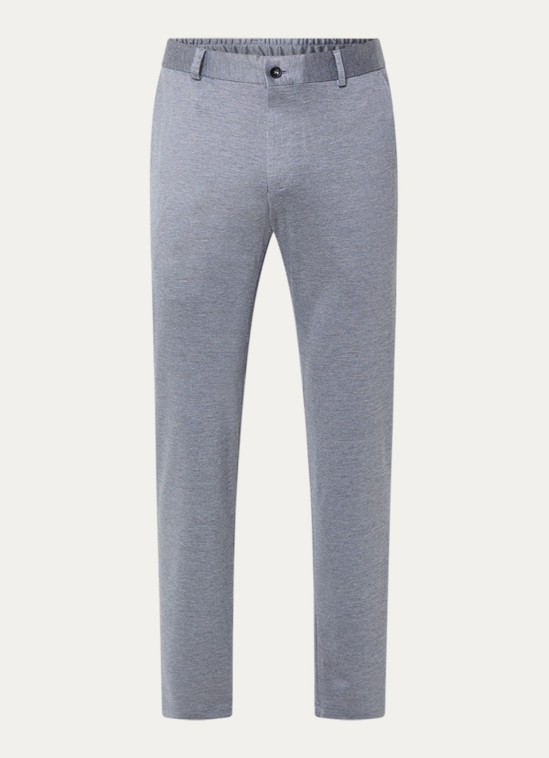 Strellson Tiu slim fit pantalon met steekzakken - voorkant 4 staalblauw