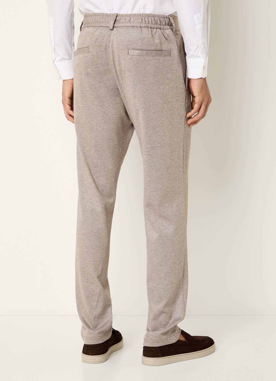 Strellson Tius slim fit pantalon met steekzakken - achterkant 3 rood