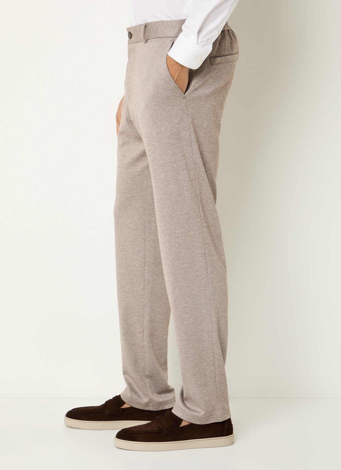 Strellson Tius slim fit pantalon met steekzakken - detail 2 rood