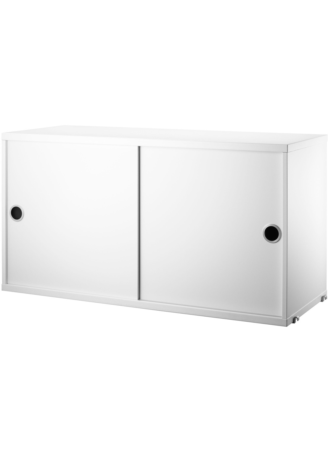 String Furniture Kast met schuifdeur  - voorkant wit
