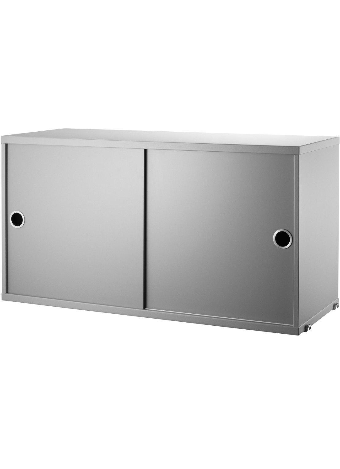 String Furniture Kast met schuifdeur  - voorkant grijs