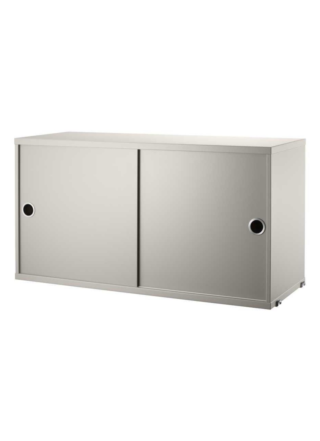 String Furniture Kast met schuifdeur - voorkant beige