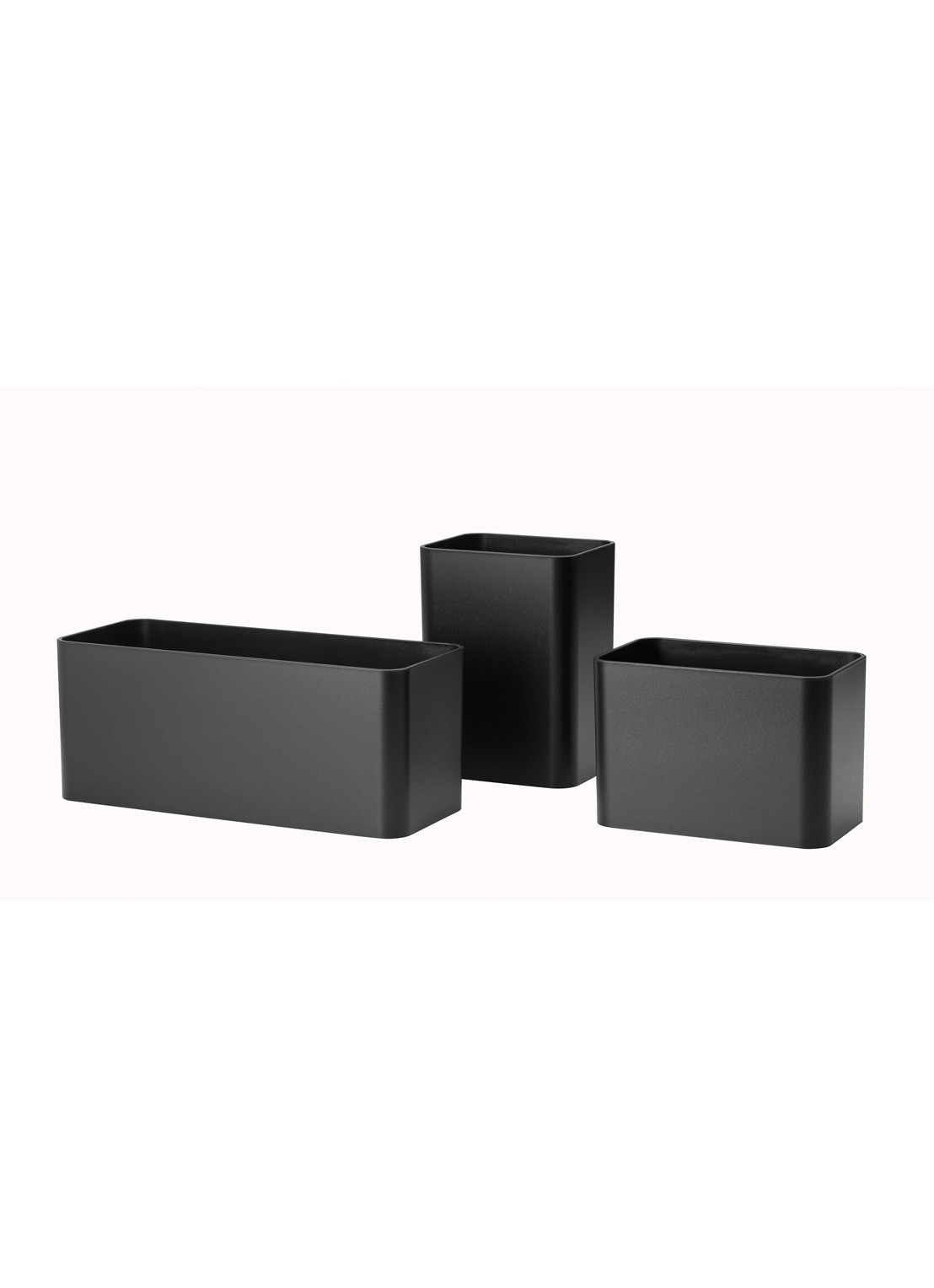 String Furniture Organizer set van 3 - voorkant zwart