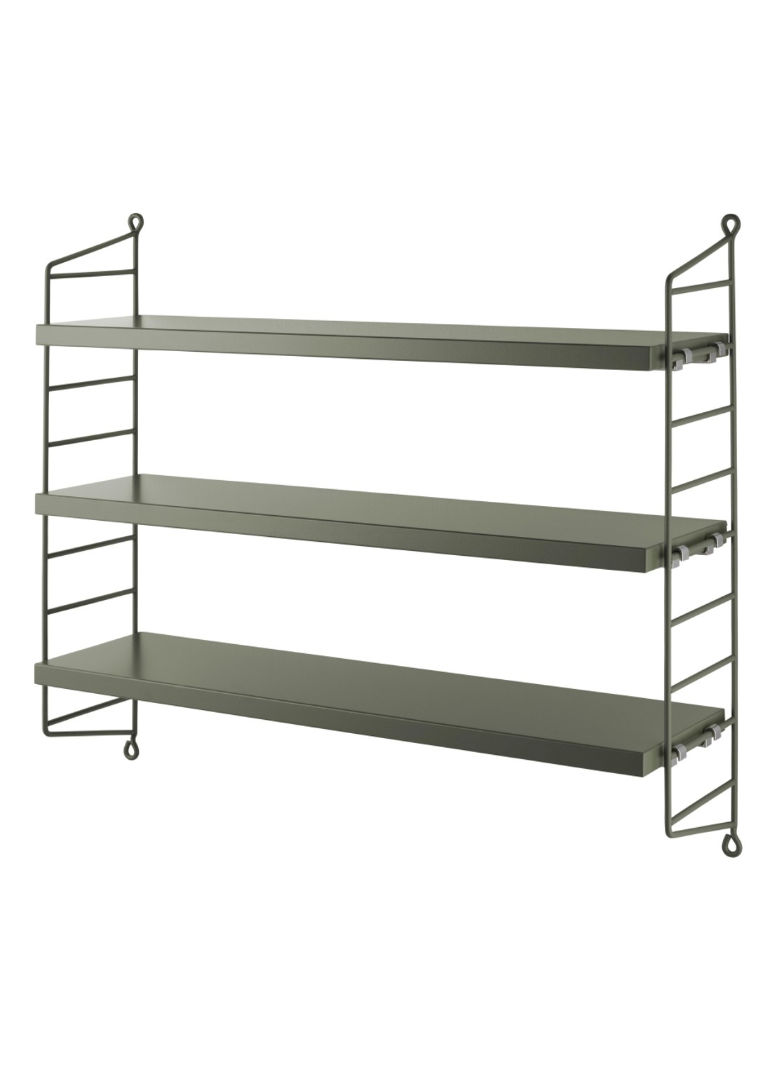 String Furniture Pocket wandkast  - voorkant groen