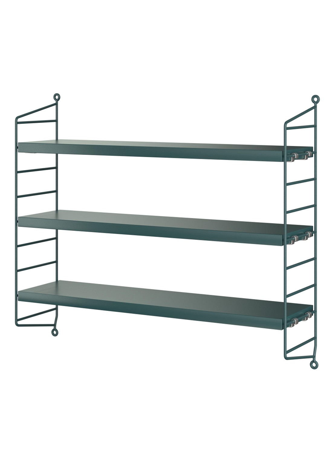 String Furniture Pocket wandkast  - voorkant groen