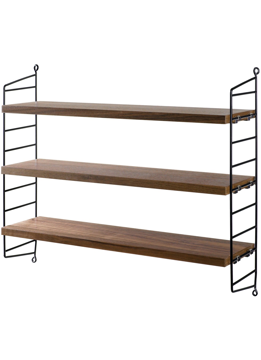 String Furniture Pocket wandkast  - voorkant zwart