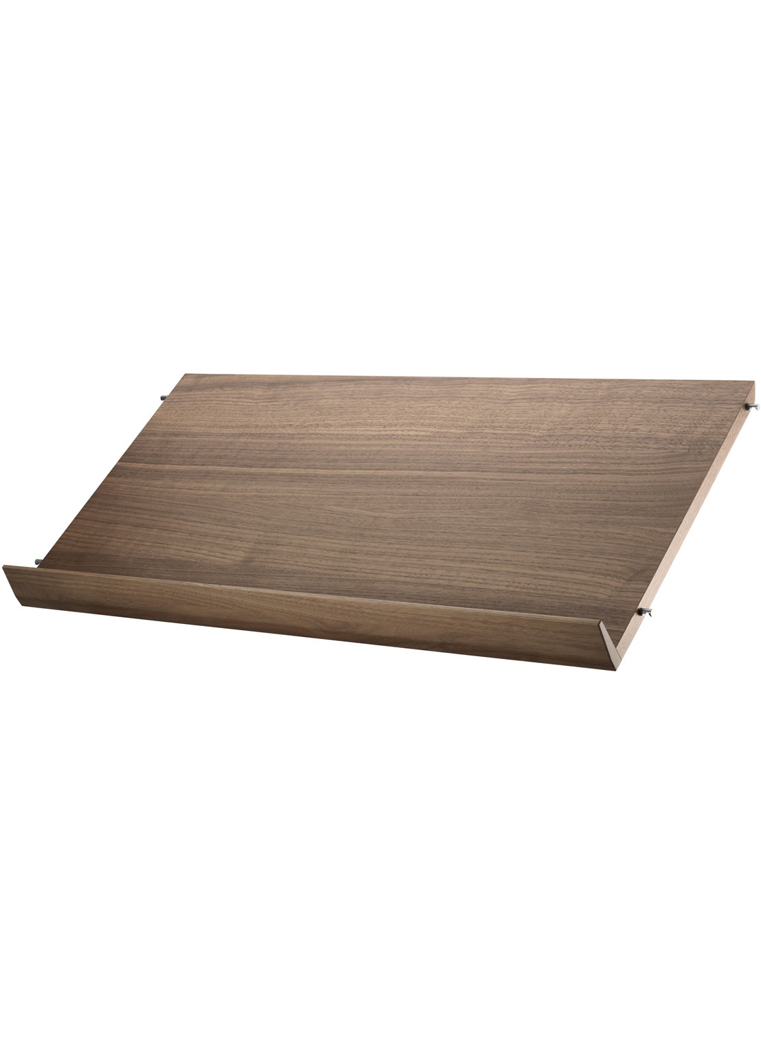 String Furniture Tijdschriftenrek hout 78 x 30 cm  - voorkant bruin