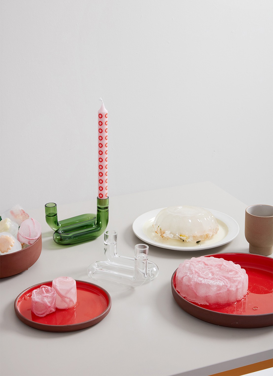 Studio About Dinerkaars 24 cm set van 4 - detail 2 roze