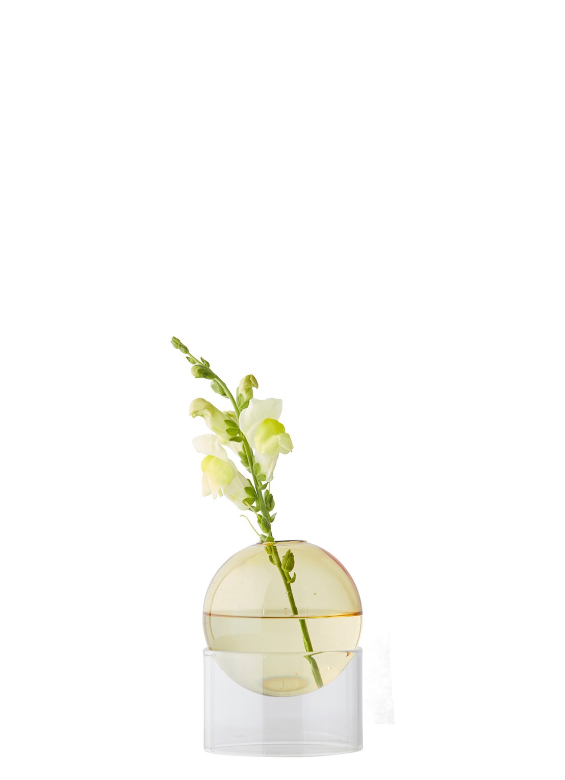 Studio About Flower Bubble vaas 10 cm - voorkant 6 geel