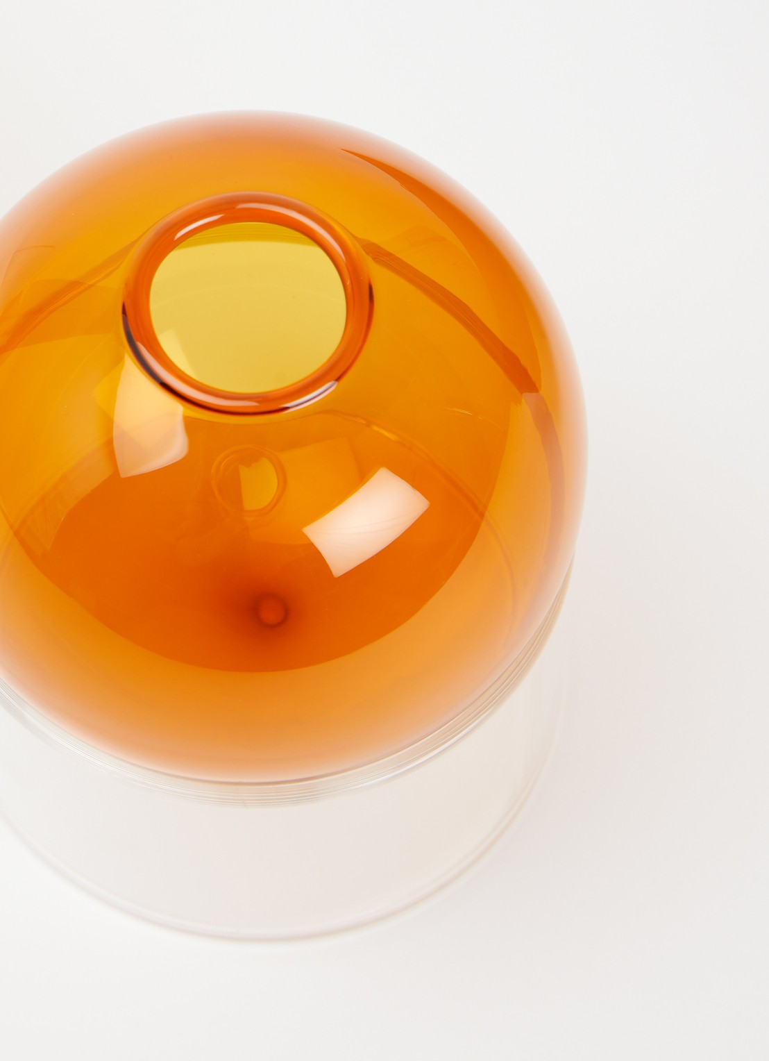 Studio About Flower Bubble vaas 10 cm - voorkant 9 oranjebruin