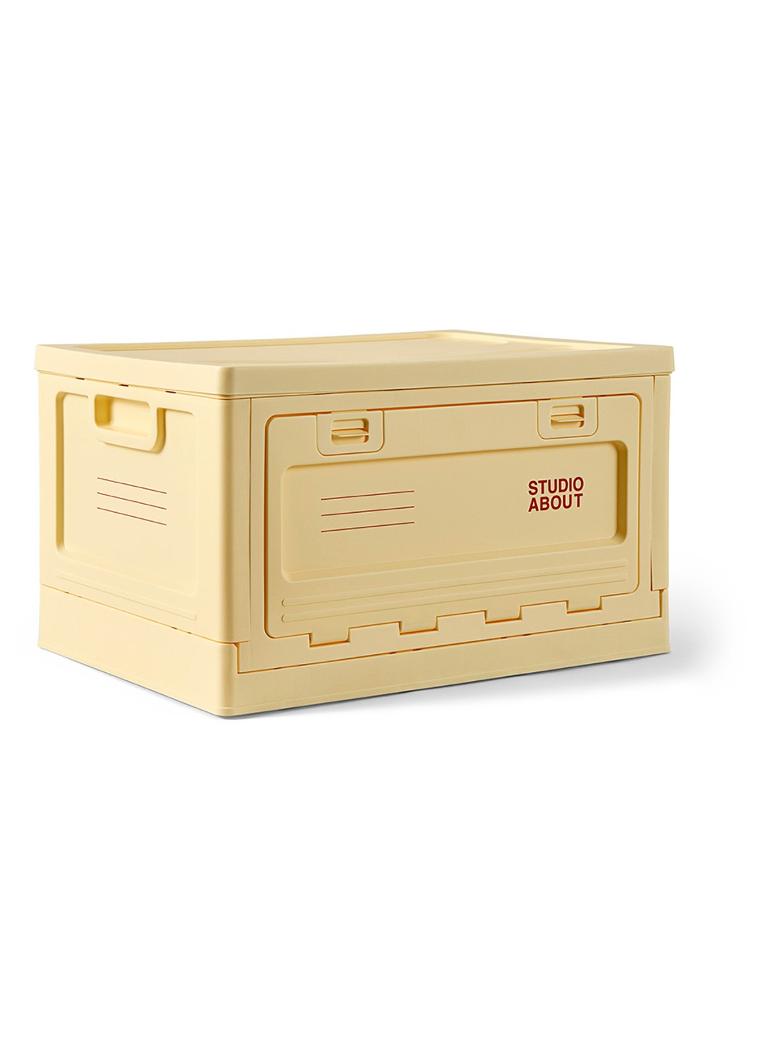 Studio About Large opbergbox 35,5 x 50 cm - voorkant 8 lichtgeel