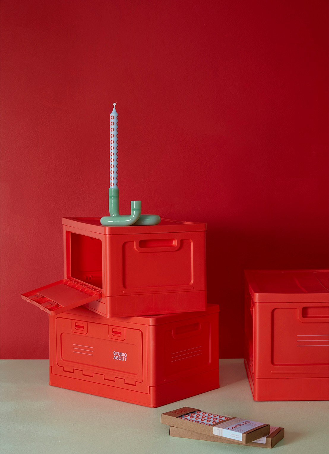 Studio About Medium opbergbox 29 x 40 cm - detail 9 rood