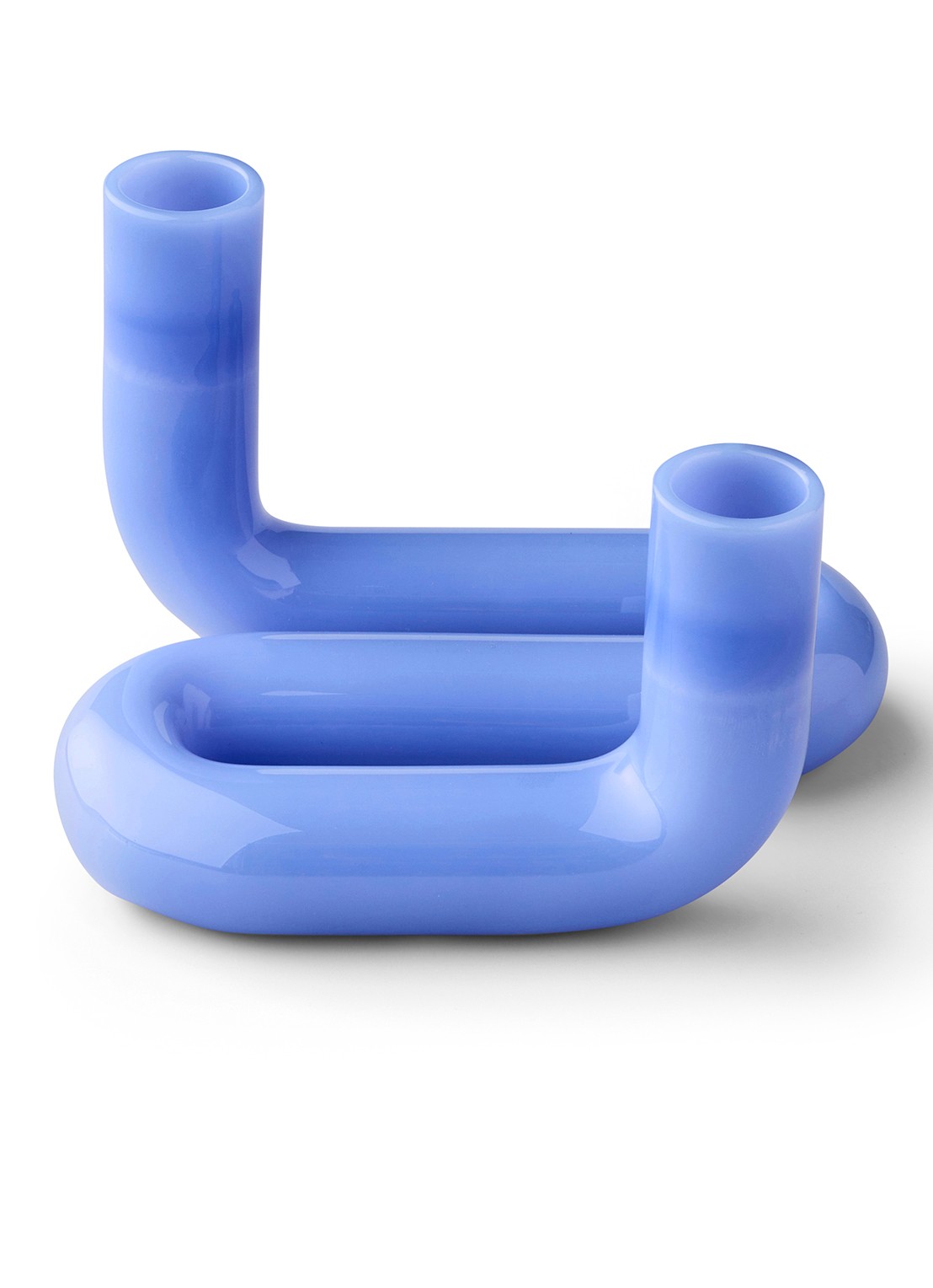 Studio About Wave kandelaar 10 cm - voorkant 3 blauw