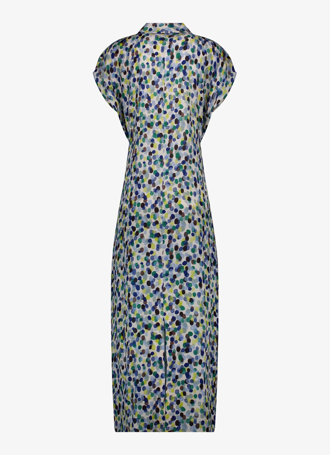 Studio Anneloes Andra maxi tuniekjurk met stippenprint - achterkant 3 blauw