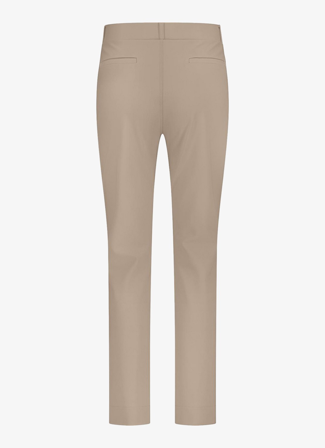 Studio Anneloes Anne high waist slim fit pantalon met steekzakken - achterkant 5 lichtbruin