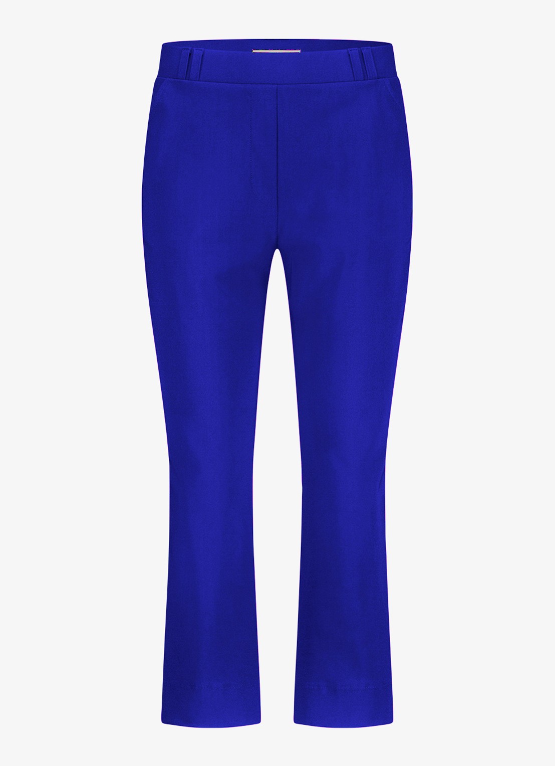 Studio Anneloes Anne straight fit mid waist capri broek - voorkant 2 blauw