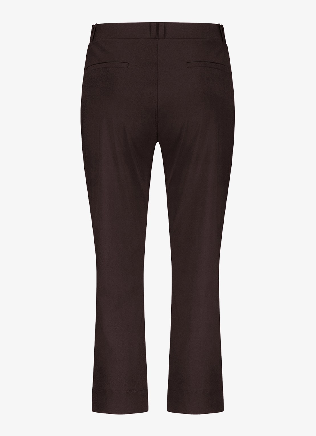 Studio Anneloes Anne straight fit mid waist capri broek - achterkant bruin