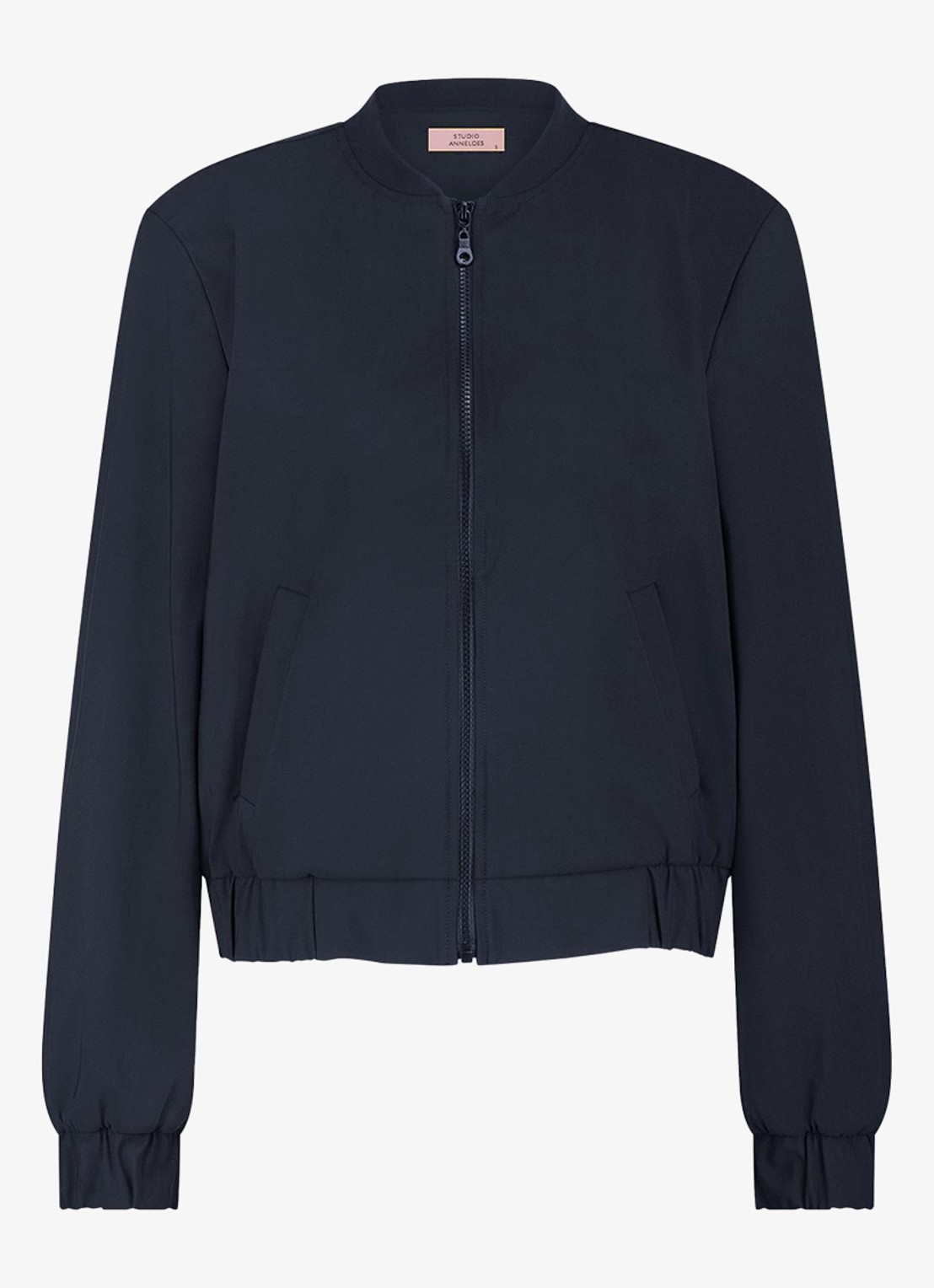 Studio Anneloes Benja bomberjack met steekzakken - voorkant 2 blauw