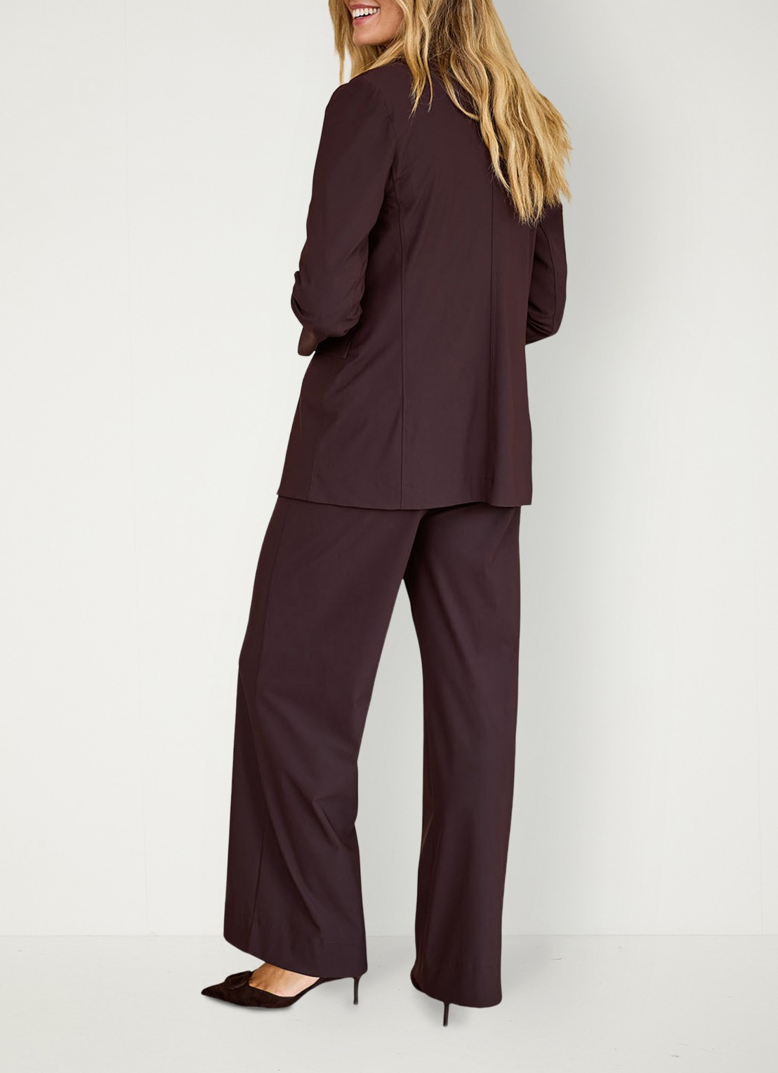 Studio Anneloes Blazer met klepzakken - achterkant 4 bruin